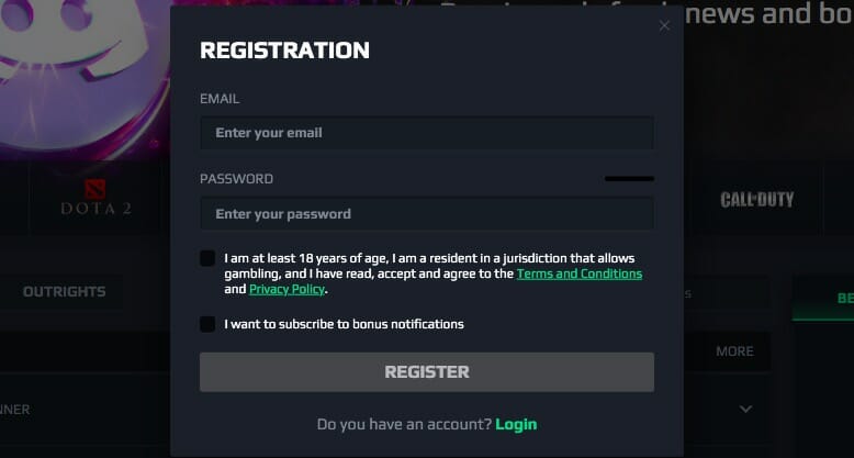 Lootbet registration